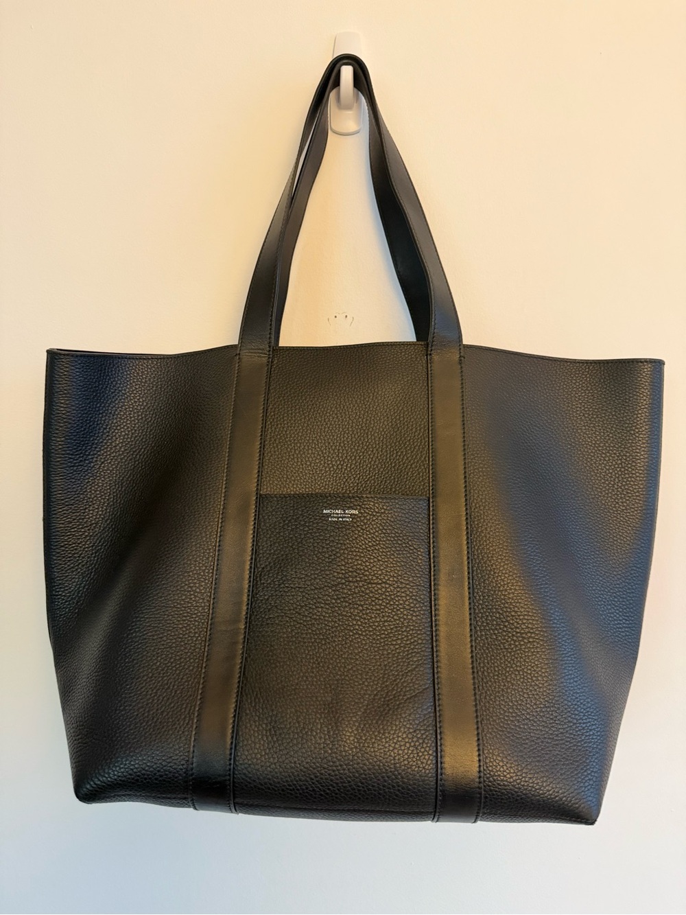 Michael Kors Black Pebbled Leather Tote